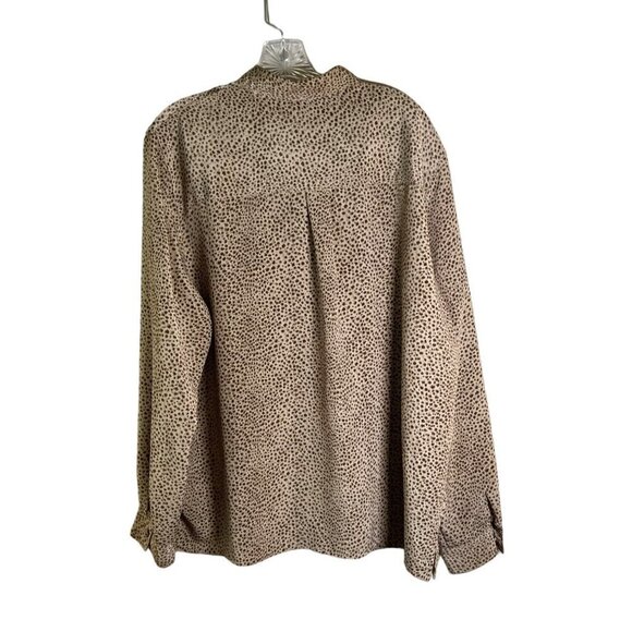 ALFRED Dunner Animal Print Women's Plus Size Button Down Top Size 20 - Picture 8 of 12